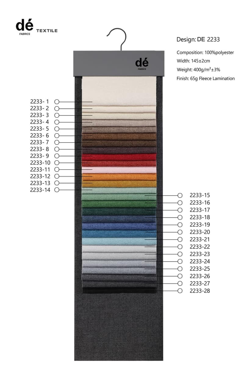 DE2233 colour card