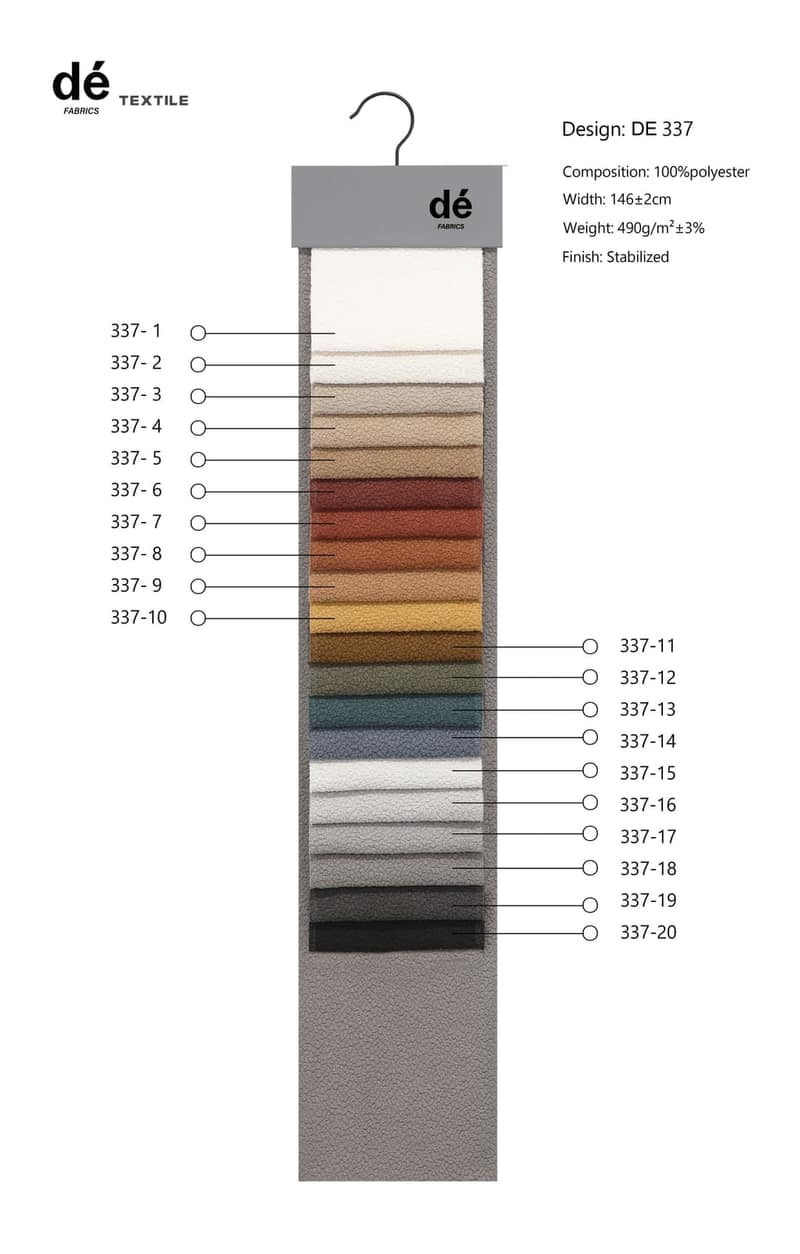 DE337 colour card