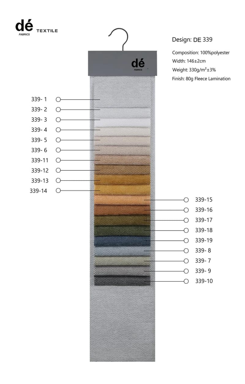 DE339 colour card