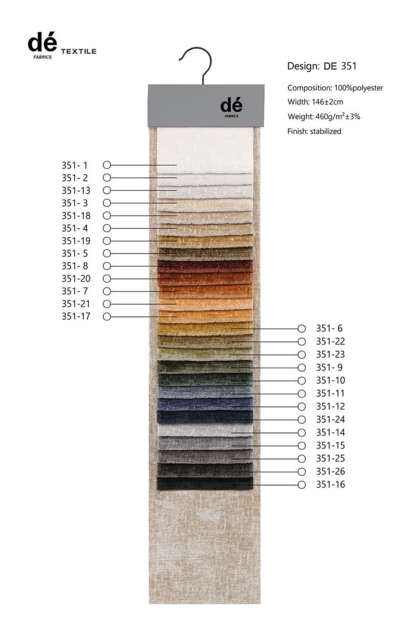 DE351 colour card
