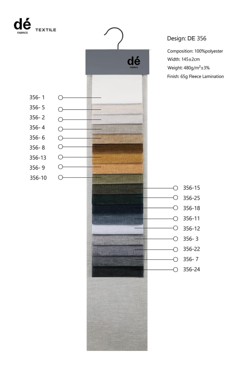 DE356 colour card