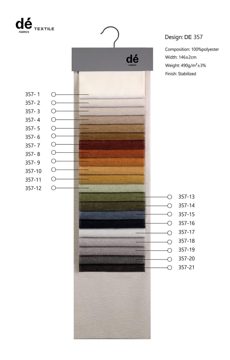 DE357 colour card