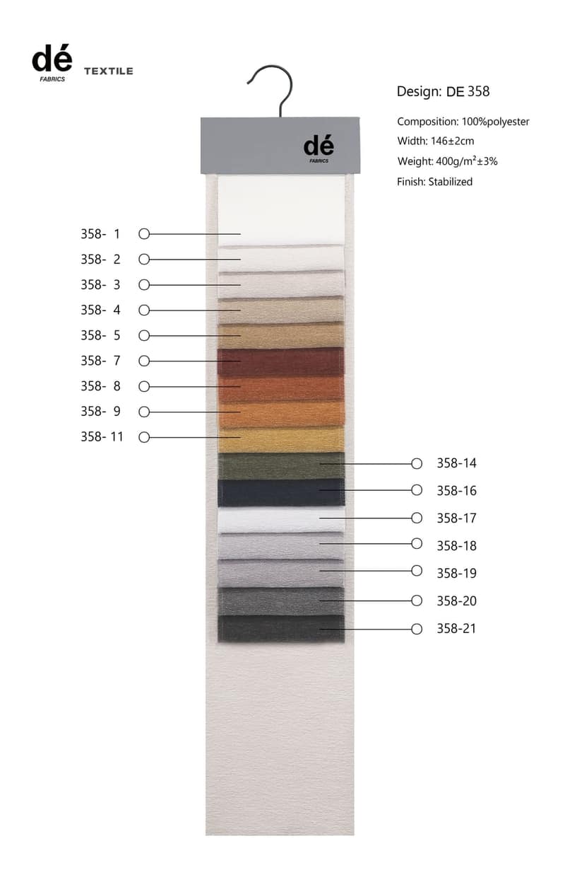 DE358 colour card