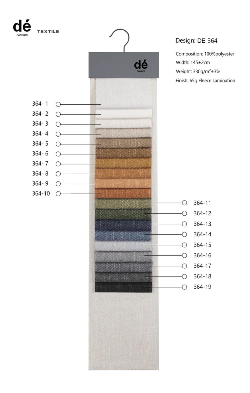 DE364 colour card
