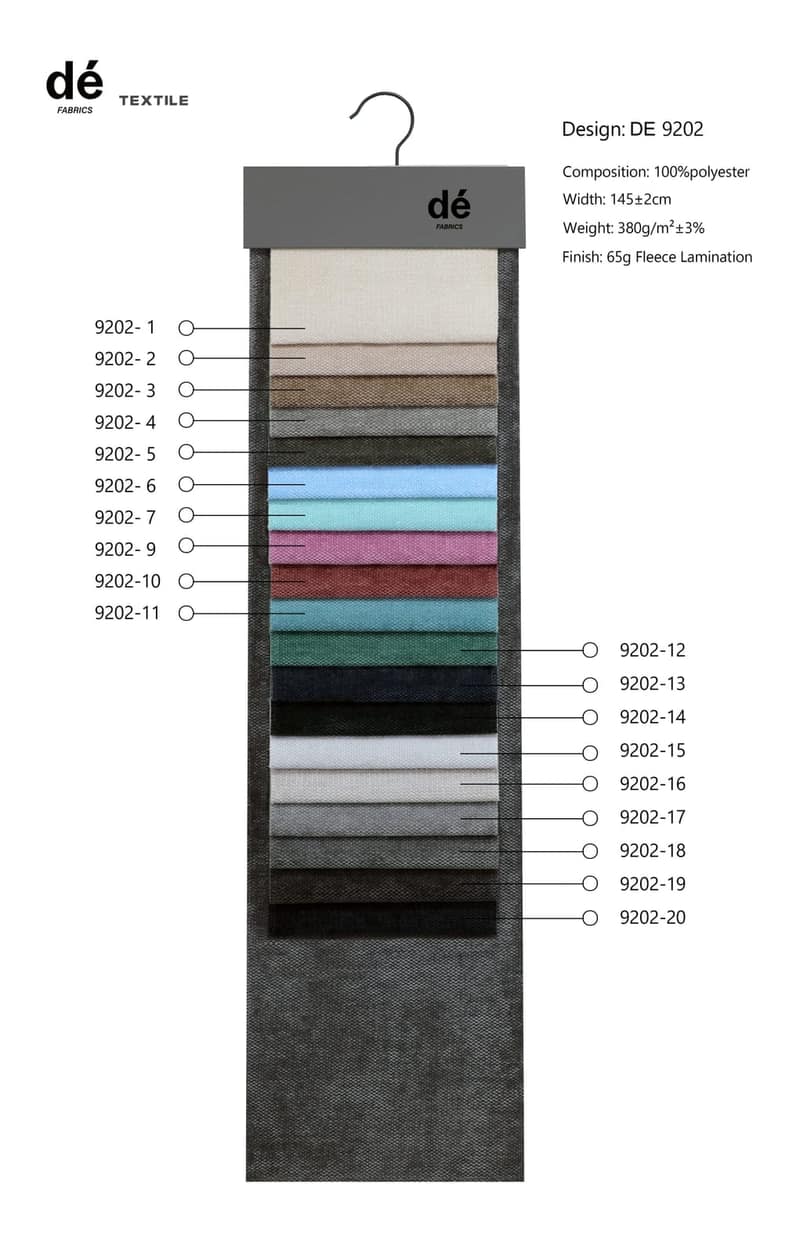 DE9202 colour card