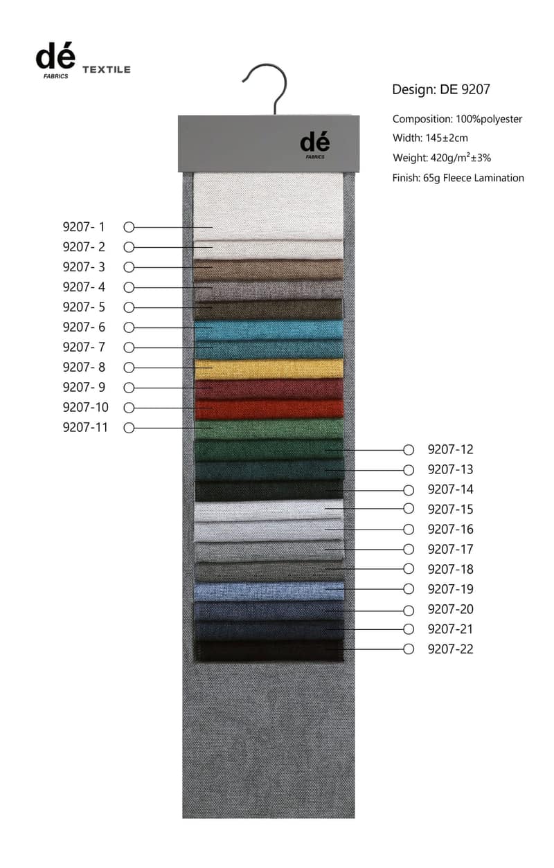 DE9207 colour card