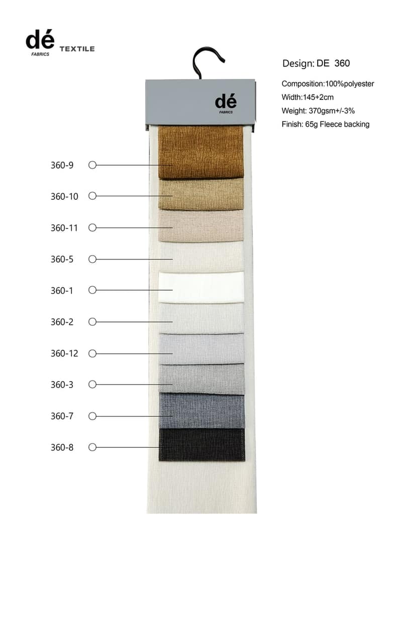 dé colour card for DE360